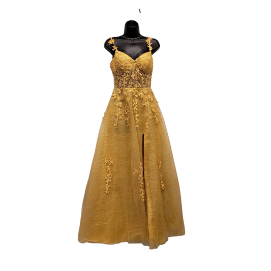 Yellow Gold Bridesmaid Dress