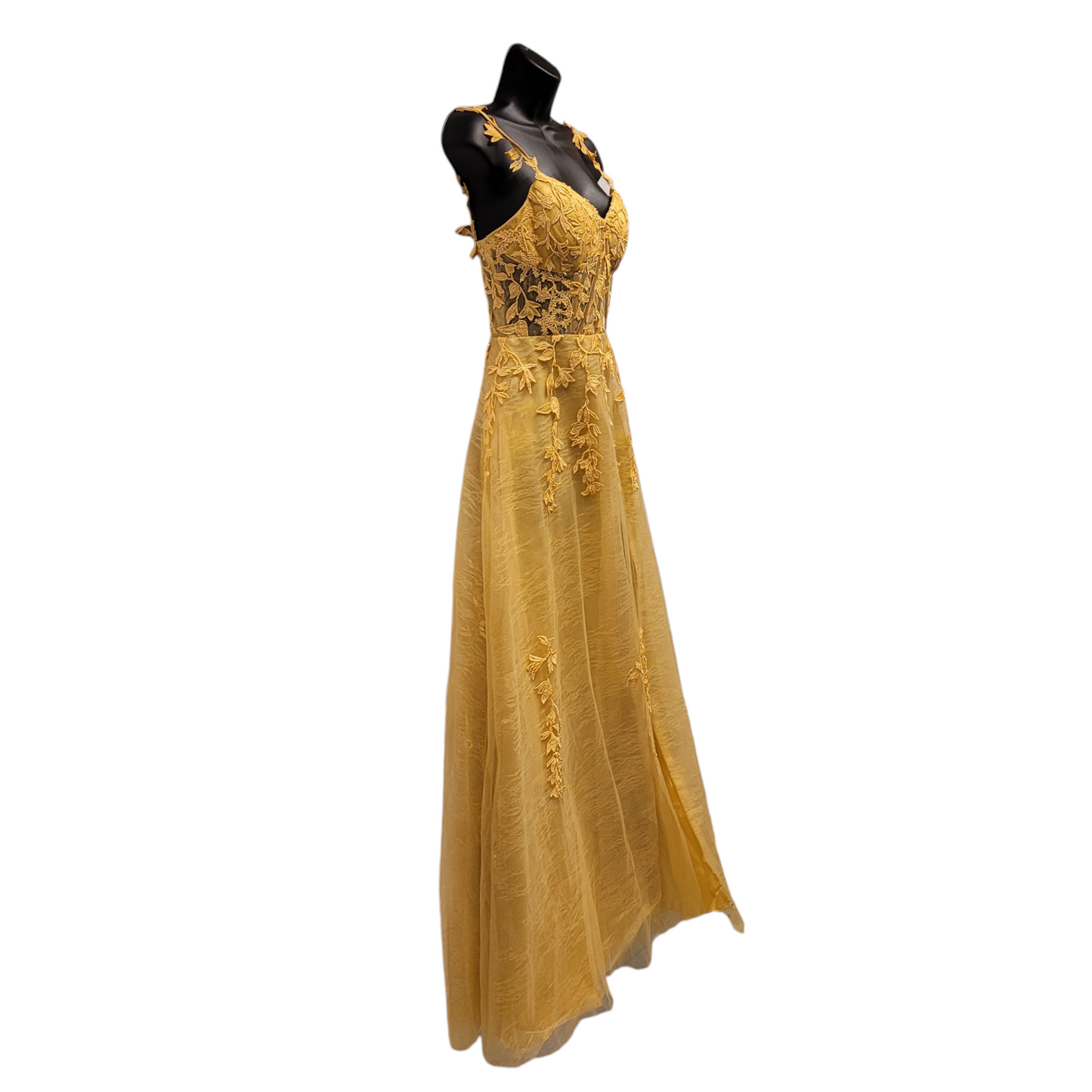 Yellow Gold Bridesmaid Dress