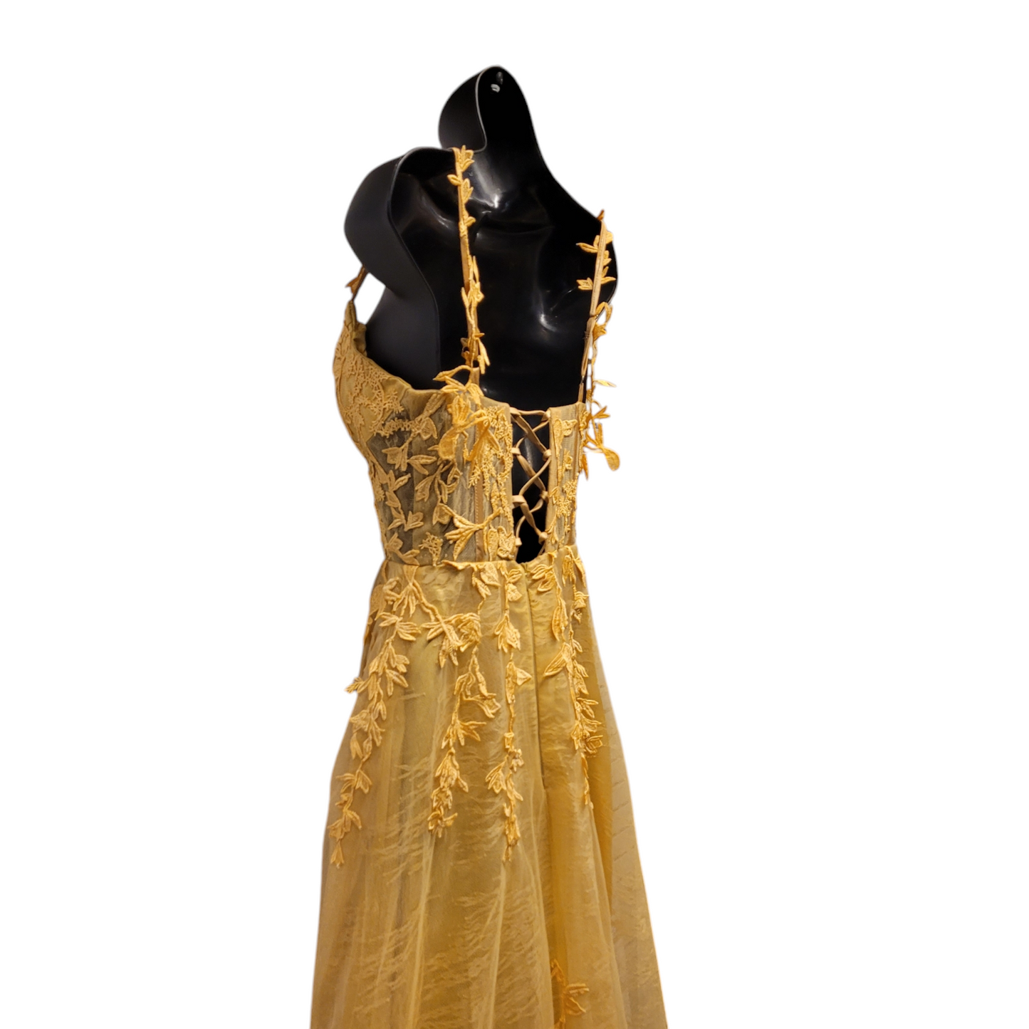 Yellow Gold Bridesmaid Dress