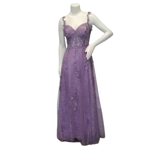 Lilac Bridesmaid Dress with Lilac Vines