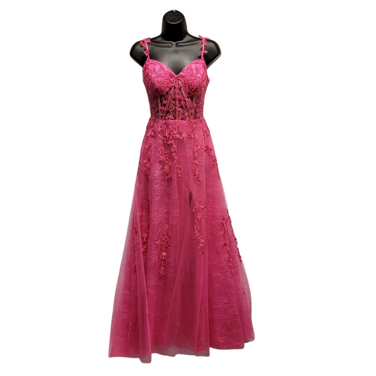 Hot Pink Bridesmaid Dress