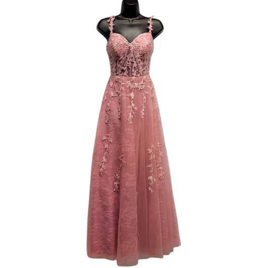 Rose Pink Bridesmaid Dress